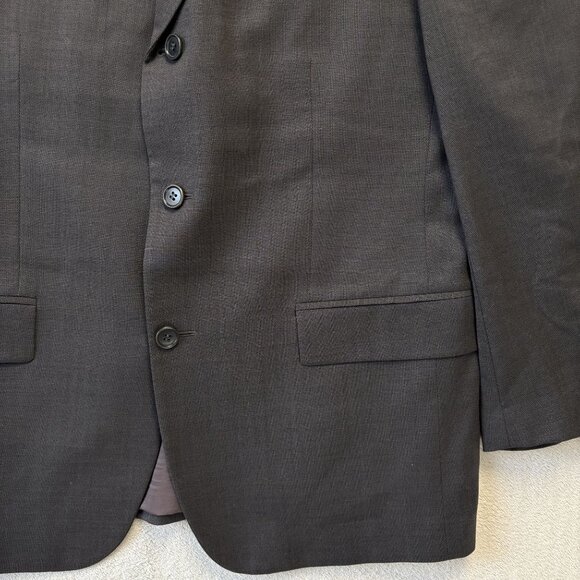 Issimo Italy 44R Suit Jacket Brown Guabello 3-Button Suit Jacket Blazer - Picture 3 of 11